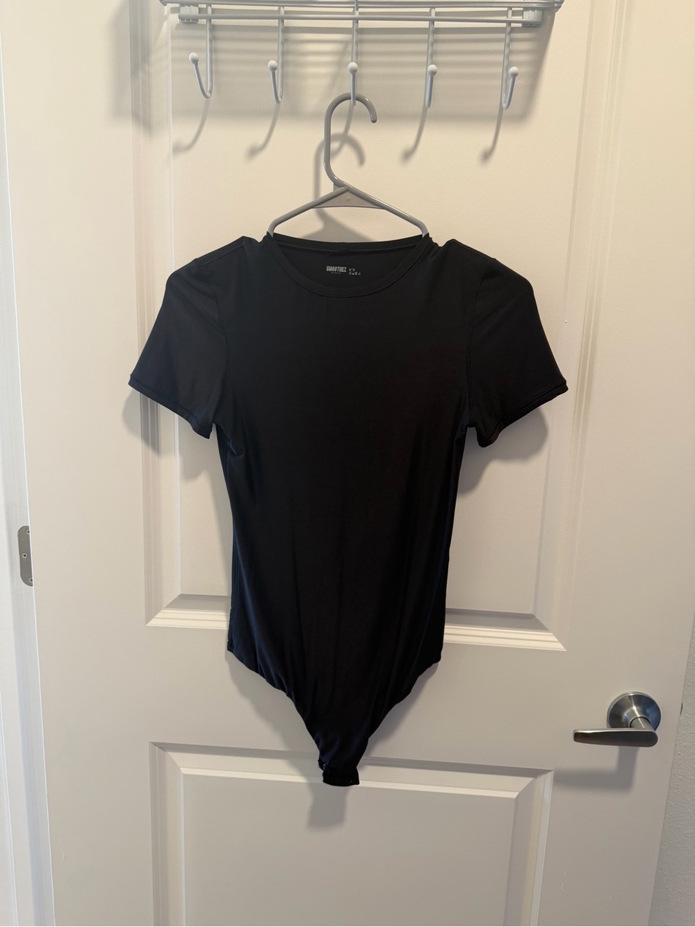 aerie Black Short-Sleeve Bodysuit